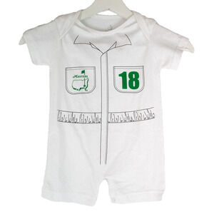 Augusta National Masters Kids Infant Baby Caddy Romper Size 12 Months